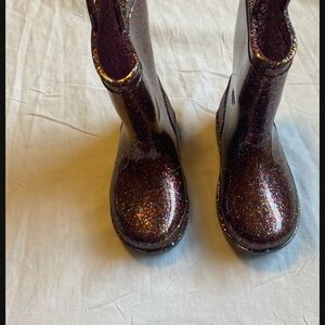 Glittery Kids Rain & Snow Boots